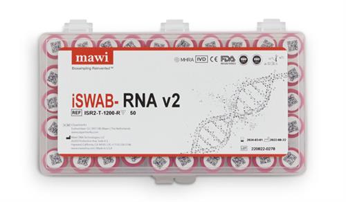 iSWAB-RNA-v2 rack of 50 collection tubes
